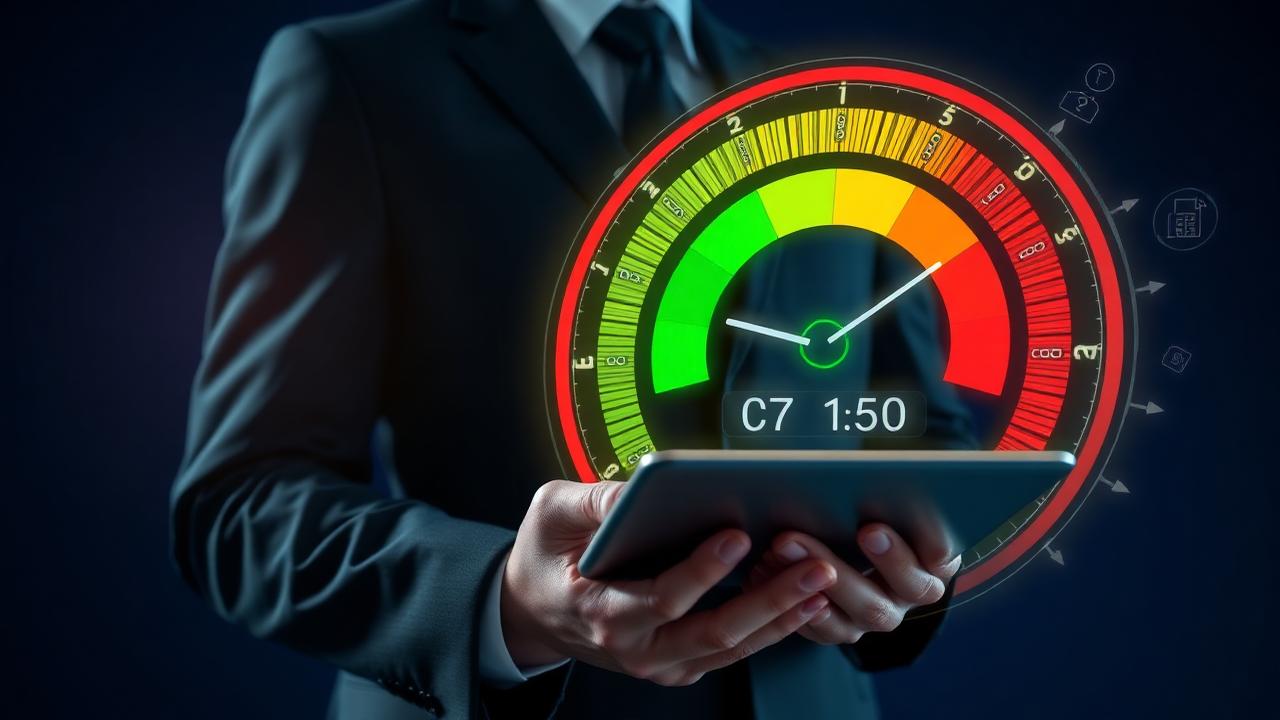 Credit advisor reviewing financial insights